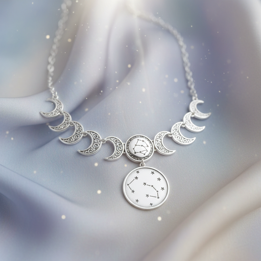 Colar Fases da Lua Celestial
